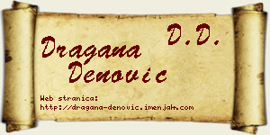 Dragana Denović vizit kartica